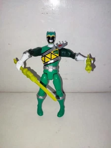FIGURINE POWER RANGERS - DINO SUPER CHARGE GREEN RANGER 2 ARMES - 12 CM - BANDAI - Imagen 1 de 4