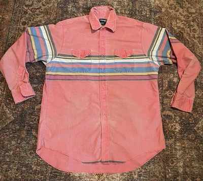 De colección Wrangler Brushpopper XL Vaquero Occidental Rosa Negro Desierto Rayas 18 Raro Foto 1 de 4