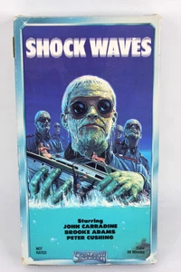 Shock Waves VHS Video Horror John Carradine Brooke Adams Peter Cushing - Picture 1 of 6
