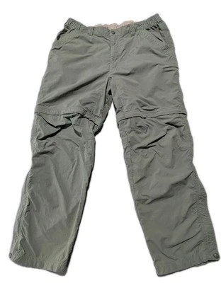 L.L. Bean Men's Nylon Convertible Zip-Off Pants Green L Regular Hiking Outdoor - Image 1 of 4