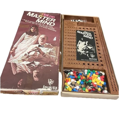 Vintage Deluxe Mastermind Game, Invicta 1975 - Complete With Instructions - Image 1 of 4