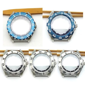 44MM Cassa Orologio Cassa Acciaio Ricambi Conversione per NH35A/NH36 Movimento Gear Case - Foto 1 di 14