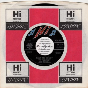Al Green NM soul/R&B 45 rpm "Keep Me Cryin'" on Hi Records - Picture 1 of 2