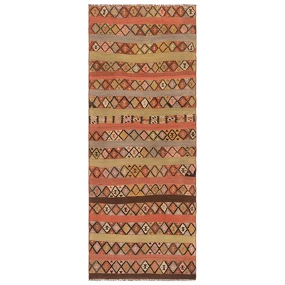 Kelim 240x94 cm Handgewebter Perserteppich Kilim Wolle Carpet Rug Orient Läufer - Bild 1 von 4