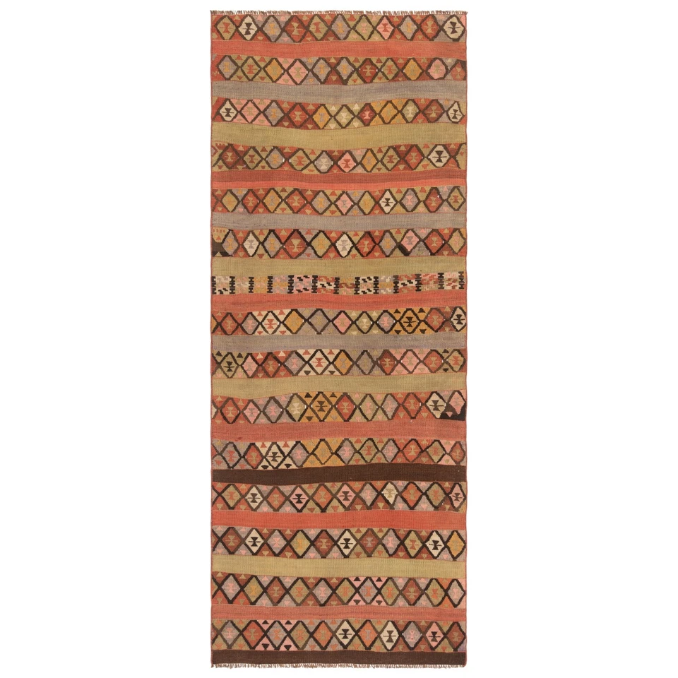 Kelim 240x94 cm Handgewebter Perserteppich Kilim Wolle Carpet Rug Orient Läufer - Bild 1 von 4