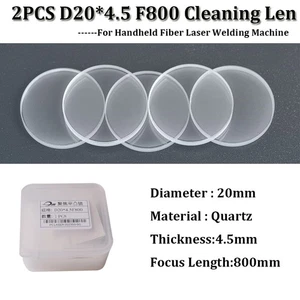 2Pcs D20mm F800 Cleaning Lens for 3 in 1 Fiber Laser Clean Machine Clean Model - Picture 1 of 3
