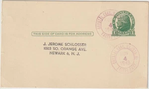 1949 GPC Crystal Lake ILL Sta A parcel post (McHenry co) (i399) - Picture 1 of 2