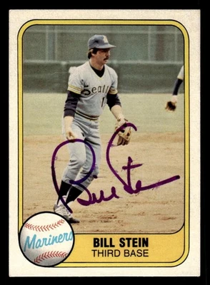 1981 Fleer Baseball #605 Bill Stein Signed Autograph (no COA) - Image 1 of 2
