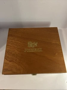 CAJA DE TÉ DE MADERA PICKWICK con detalles organizador almacenamiento 12 compartimentos - Imagen 1 de 7