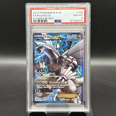 2013 POKEMON B&W PLASMA BLAST #100 FULL ART/PALKIA EX PSA 8 - Image 1 of 2
