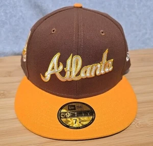 New Era Men's Atlanta Braves Tiramisu 59FIFTY Fitted Hat 7 7/8 NWT - Picture 1 of 8
