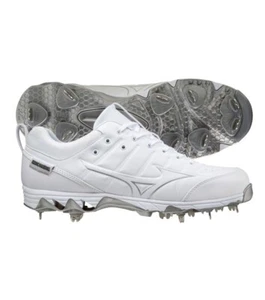 Mizuno Size 10 Men's 9-Spike Ambition 2 Baseball Metal Cleat White - Picture 1 of 7