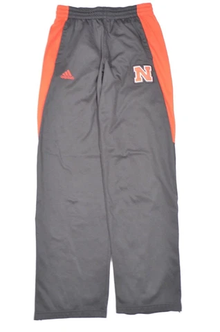 Nebraska Cornhuskers Sz Small S Black Red Adidas Athletic Workout Pants Cover