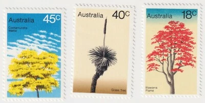 1978 Australia - Trees - Three Stamps From Set - Image 1 of 2