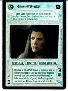 STAR WARS CCG ENDOR SRF FOIL DAUGHTER OF SKYWALKER lp - Picture 1 of 1