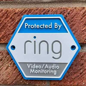 Ring Doorbell Security logo Sign Display Home Door Bell - Picture 1 of 4