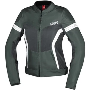 Damen Motorrad Jacke DXL - IXS Trigonis-Air - dunkelgrau-grau-weiß - Bild 1 von 4