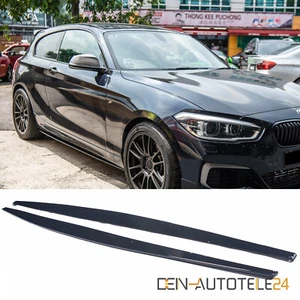 Seitenschweller Sideskirt Schweller für BMW 1er F20 F21 LCI 15-19 GLANZ SCHWARZ - Picture 1 of 6