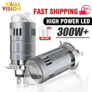 H4 Bi Mini LED Projector Lens LED Car Headlight Bulbs Super bright Auto Turbo H4 - Picture 1 of 21