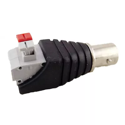 1x BNC Female Push-in Type Spring Screwless Terminal Quick Connector CCTV Camera - Image 1 of 4