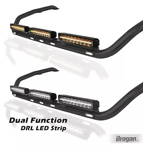 Barra Tetto + LED Scarico + Barre LED x3 Per Montare Camion Basso Giorno Mercedes Arocs - NERO - Foto 1 di 9