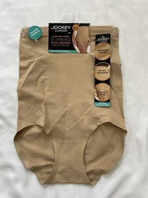 Jockey Slimmers Size Large for Women Nude No Roll Waistband - Imagem 1 de 4