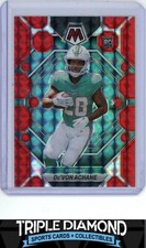 2023 Panini Mosaic De'Von Achane Red Mosaic Prizm Rookie Dolphins T510