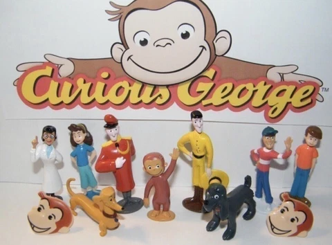 Curious George Deluxe Figure Set of 12 Cover