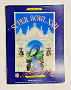 SUPER BOWL XXII DENVER BRONCOS VS. WASHINGTON REDSKINS - OFFICAL GAME PROGRAM - Picture 1 of 2