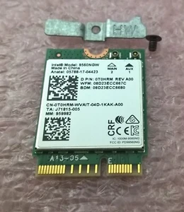 Dell Latitude 7300 Intel Wireless 9560NGW Dual Band Wi-Fi Bluetooth Card 0T0HRM - Picture 1 of 6