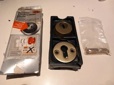 Schutzrosetten mit Kernziehschutz, für Holztüren rund Alu F3 Melchert Zylinder - Bild 1 von 4