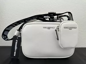 NWT Karl Lagerfeld Paris Maybelle CrossBody Camera Shoulder Bag Top Zip MSRP$178 - Picture 1 of 11