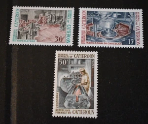 Francobolli Camerun 1969 - SW #566-568 Set cioccolato - nuovi di zecca/og/in perfette condizioni - Foto 1 di 2