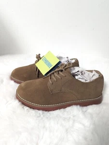 Gymboree Boys Size 2 Suede Oxford Lace Up Spring Easter Dress Shoes - Picture 1 of 8