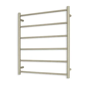 Radiant Towel Ladder 700 x 830 Non-Heated Rnd 6 Bar Rail Brushed Nickel BN-LTR01 - Picture 1 of 2