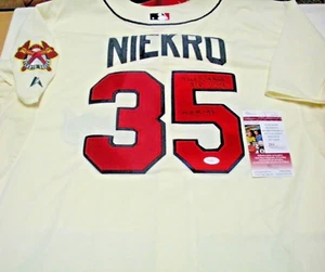 CAMISETA MAJESTUOSA FIRMADA POR PHIL NIEKRO ATLANTA BRAVES HOF JSA/COA con licencia oficial - Imagen 1 de 2