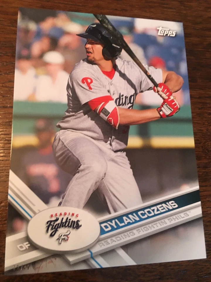 2017 Topps Pro Debut Jumbo 5x7 Dylan Cozens Fightin Phils 108 #'d 08/49 - Image 1 of 1