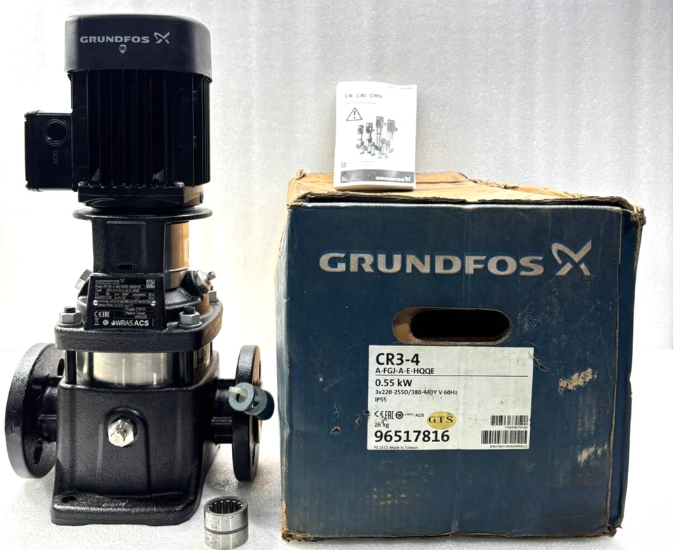 Grundfos CR 3-4 A-FGJ-A-E-HQQE 96517816 Vertical multistage centrifugal pump New - Image 1 of 4