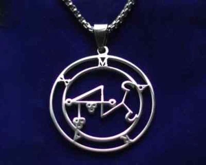 Marax Sigil Anhänger Halskette, Top Qualität Edelstahl, Goetia Dämon Siegel - Bild 1 von 5