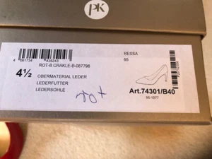 Peter Kaiser Pumps, Gr. 4,5, rot, Leder, neu - Bild 1 von 7