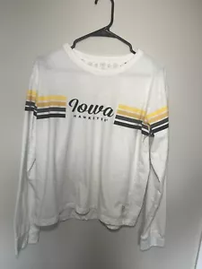 NCAA Iowa Hawkeyes con logotipo para mujer XL caja de prensa camisa de baile - Imagen 1 de 24