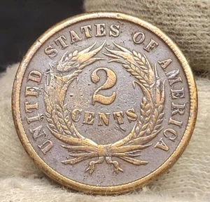 1864 US Two Cent Piece - Picture 1 of 5