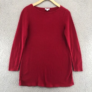 J Jill Sweater Womens Extra Small Red Knit Stretch Pullover Comfort Everyday - Picture 1 of 10