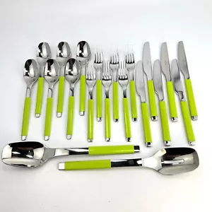 Villeroy & Boch S+ Besteck 20 Teile Light Green Messer Gabel Löffel Salatbesteck - Bild 1 von 18