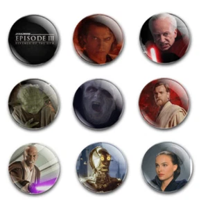 INSIGNIAS BOTÓN VENGANZA DE LOS SITH EPISODIO 3 STAR WARS 25mm x9 - Imagen 1 de 1