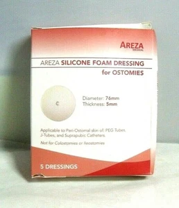Areza Silikonschaum (rund) für Ostomien 5 pro Box - Bild 1 von 2