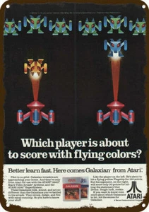 1983 ATARI GALAXIAN Vintage Look REPLICA METAL SIGN - NOT ACTUAL VIDEO GAME! - Picture 1 of 1