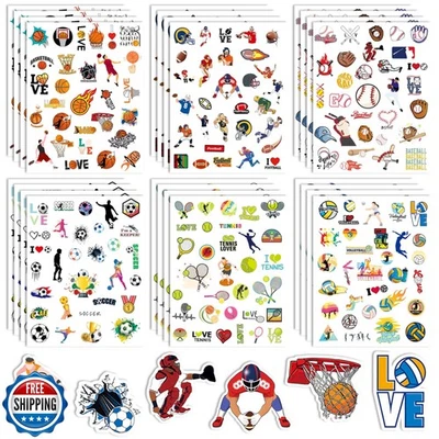 720 cuentas deportes fiesta favores pelota deportes pegatinas baloncesto béisbol completo Foto 1 de 4
