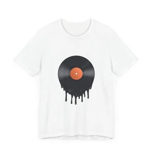 POP Culture Classics Series Melting Record Unisex Jersey Short Sleeve T-Shirt - Picture 1 of 72
