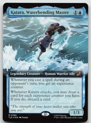 Katara, Waterbending Master (Extended Art) M Foil Avatar: The Last Airbender 180 - Image 1 of 2
